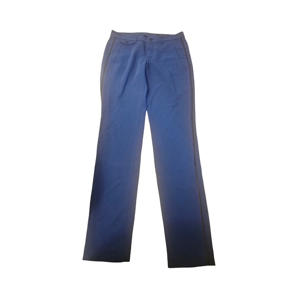 Rag & Bone New York Blue Tuxedo Stripe Straight Leg Trousers Pants Womens Size 8